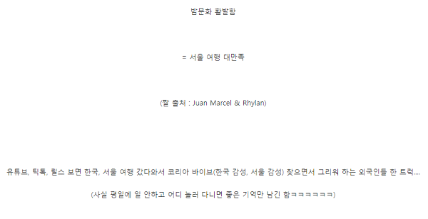 외국인들이 서울 여행 만족하는 이유