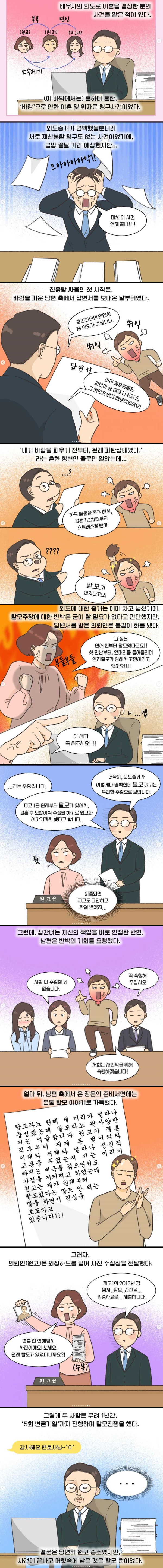 지금 이혼이 중요하냐? 내 머리가 탈모라는데