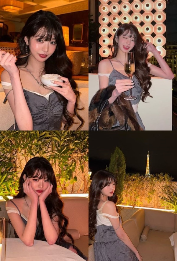 흘러내린 옷, 아이브 장원영