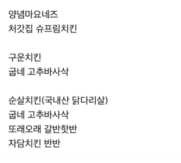 치킨에 5000만원 넘게쓴 사람의 추천 목록