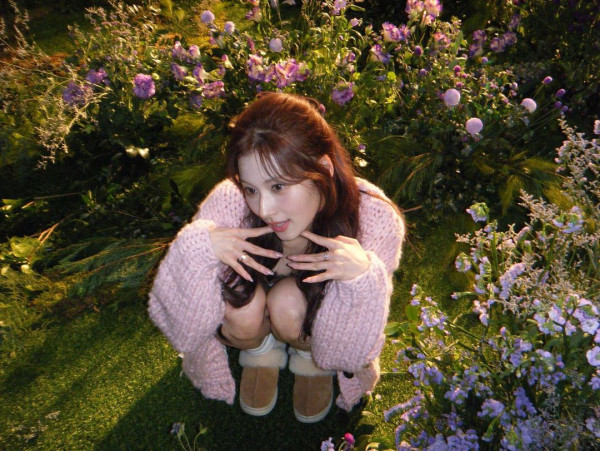 레이스 란제리 슬립 트와이스 사나