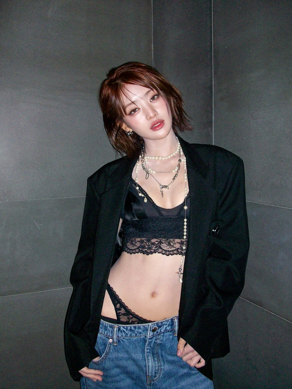 검정 레이스 팬티 민니