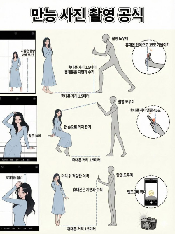 여자친구 사진 잘나오게하는 촬영 공식