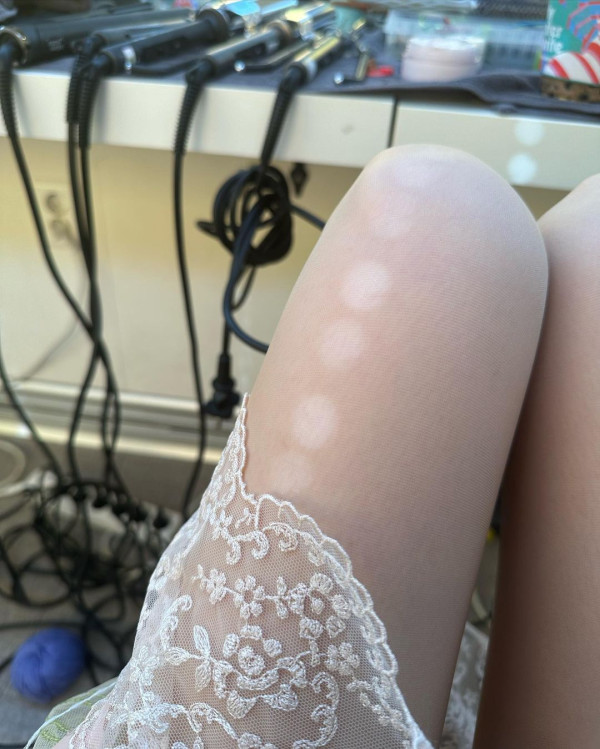 레이스 란제리 슬립 트와이스 사나