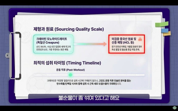보충제 크레아틴 근황
