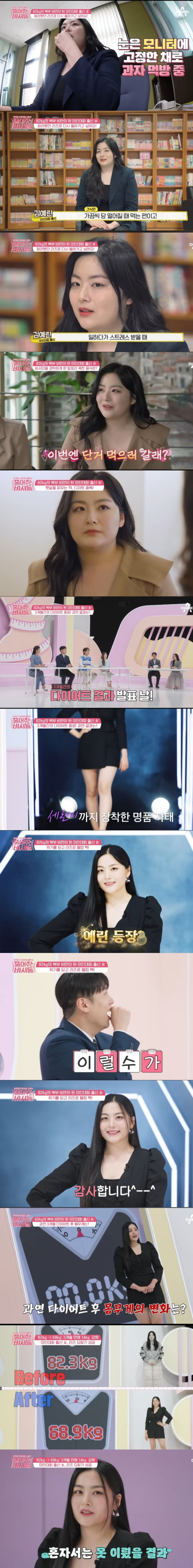 미인대회 출신이었다는 82kg 비만녀