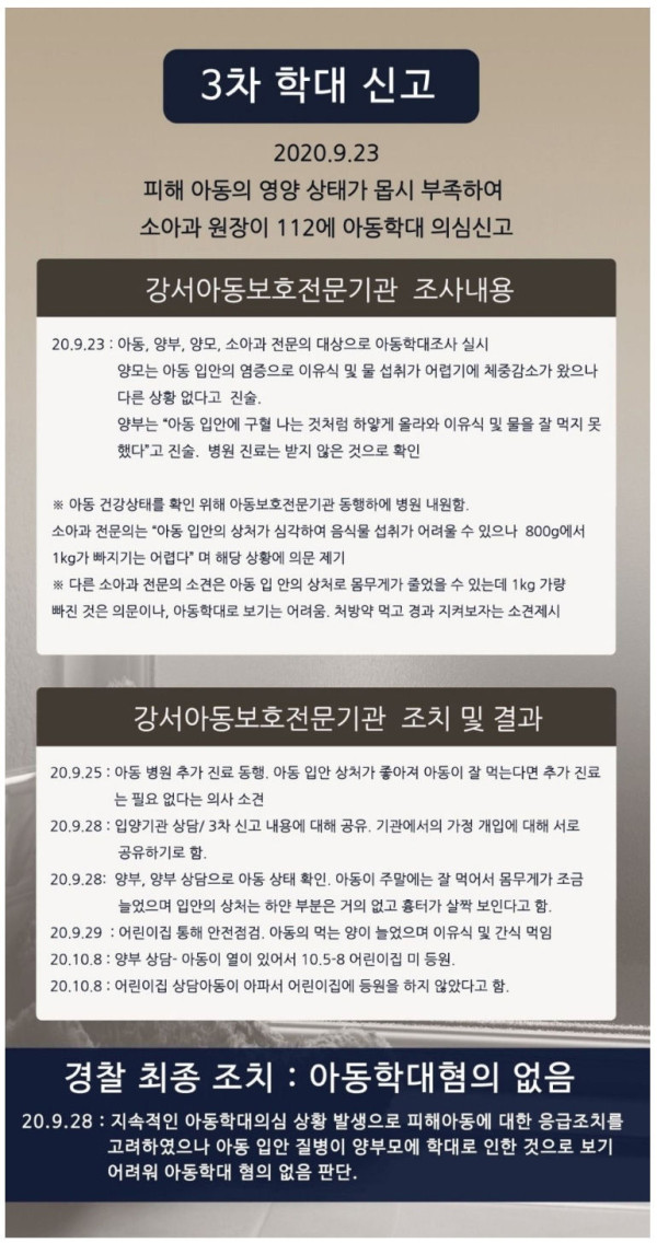 그알 정인이 사건 경찰대응 타임라인