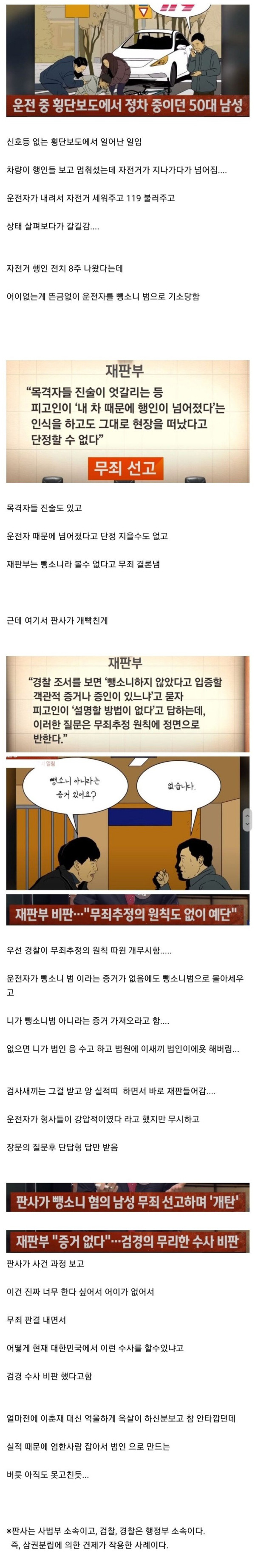 재판장에서 판사한테 혼난 검사와 경찰