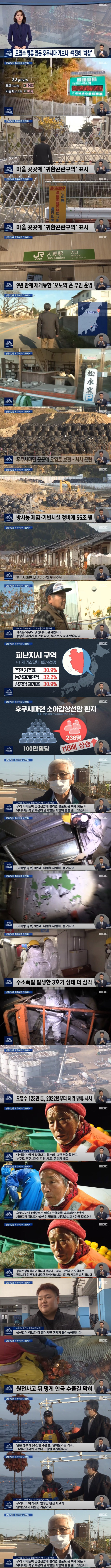 방류 앞둔 후쿠시마 최신 근황