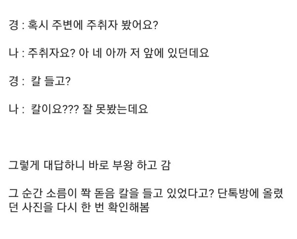 댕댕이 산책시키다 칼 맞을뻔한 디시인