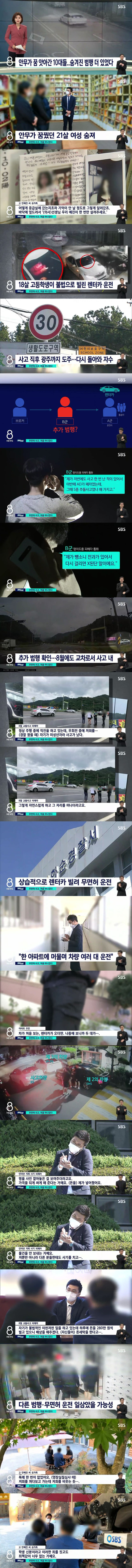 상습적인 무면허 고딩들