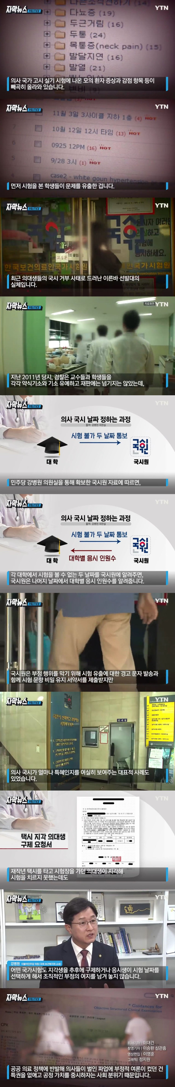 의대생 국가시험 특혜 ㄷㄷㄷ