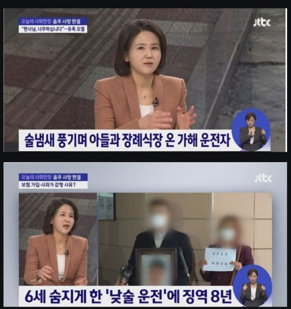 음주 운전자 감형에 오열하는 유족들