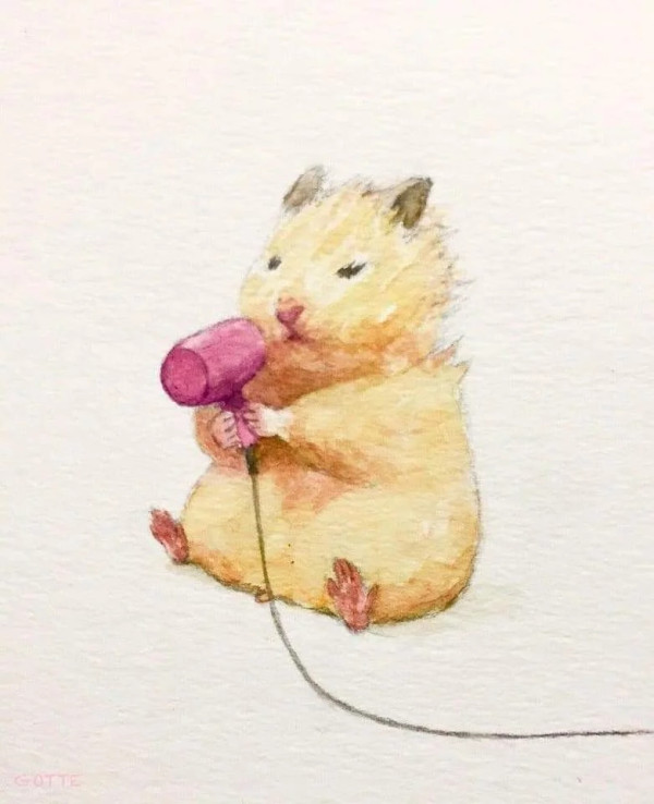 햄스터가 사람처럼 산다면