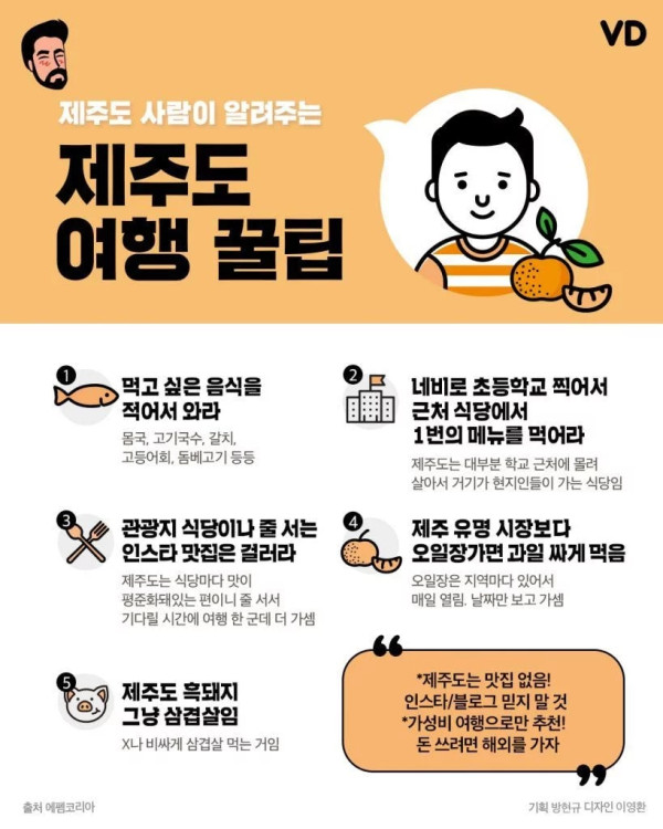 제주도 현지 주민이 알려주는 제주 여행 핵꿀팁